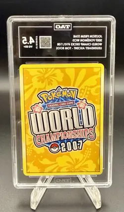 2007 POKEMON WORLD CHAMPIONSHIPS PROMO LEGEND ASCENT JOLTEON-GOLD STAR PSA 4 - Image 2