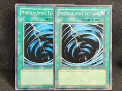 2x Yugioh - Mystic Space Typhoon - SDP-032 & SD4-EN016 - Image 1