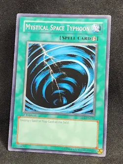 2x Yugioh - Mystic Space Typhoon - SDP-032 & SD4-EN016 - Image 2