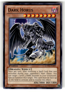Dark Horus LCYW-EN209 1st Edition Common Legendary Collection 3: Yugi's World LP - Image 1
