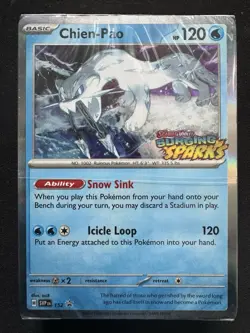 Pokemon TCG Chien-Pao # SVP152 Scarlet & Violet Surging Sparks Promo NM Stamped - Image 1