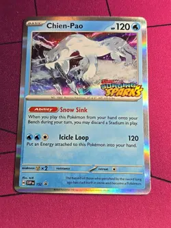 Pokemon TCG Chien-Pao # SVP152 Scarlet & Violet Surging Sparks Promo NM Stamped - Image 1