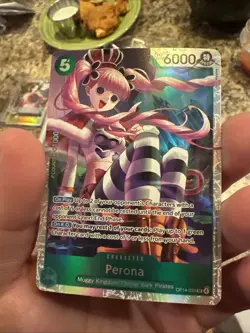 One Piece CCG Perona OP14-033 OP14: Special Holo Rare Counter+1000 English - Image 1