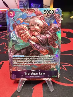 One Piece CCG Awakening Of The New Era Trafalgar Law ENG OP05-069 SR Alt Art - Image 1
