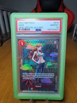 [PSA 10] Nami OP05 Special Alternate Art #016 2023 One Piece Gem Mint English - Image 1