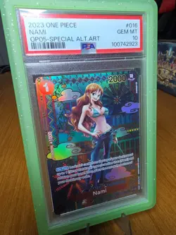 [PSA 10] Nami OP05 Special Alternate Art #016 2023 One Piece Gem Mint English - Image 2