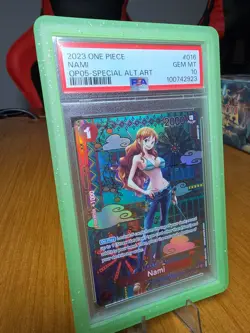 [PSA 10] Nami OP05 Special Alternate Art #016 2023 One Piece Gem Mint English - Image 3