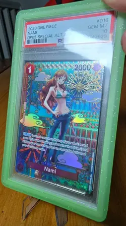 [PSA 10] Nami OP05 Special Alternate Art #016 2023 One Piece Gem Mint English - Image 5