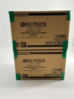 Lot of (2) One Piece Japanese PRB-01 The Best Box Case Sealed - Image 1