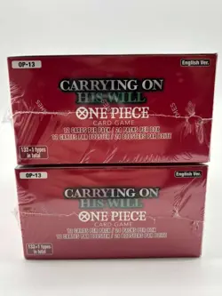 Lot of (2) One Piece English OP-13 Carrying On His Will Booster Boxes Sealed - Image 4