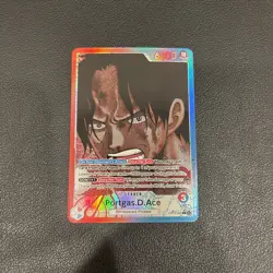 Portgas D. Ace OP13-002 (Alt Art) Leader Carrying on His Will - One Piece - NM - Image 1