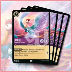 Disney Lorcana TCG: HEIHEI Persistent Presence x4 Rise of the Floodborn Uncommon - Image 1