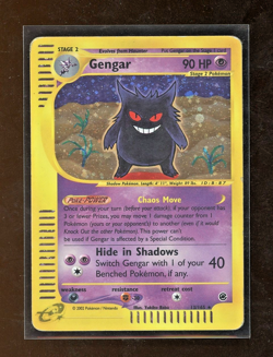 2002 Expedition Gengar Holo Foil Rare 13/165 E-Reader Series Pokemon WOTC - Image 1