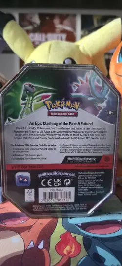 Pokemon Tcg Walking Wake Ex Paradox Clash Collection Tin Brand New Sealed Uk - Image 3