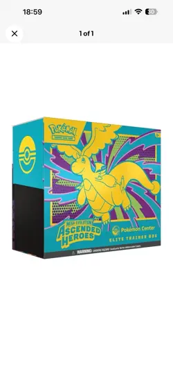 2x Pokemon TCG: Ascended Heroes - Pokemon Center Elite Trainer Box (PRESALE) - Image 1