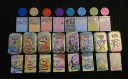 Prismatic Evolutions *EMPTY* Mini Tin Full Set Of 8 (Tin + Card + Coin+CostcoHC) - Image 1