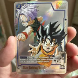 Son Goten/Trunks : Youth SB02-025 Alt Art Manga Booster 02 Dragon Ball Card Eng - Image 1