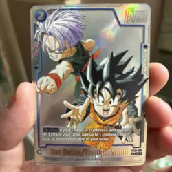 Son Goten/Trunks : Youth SB02-025 Alt Art Manga Booster 02 Dragon Ball Card Eng - Image 2