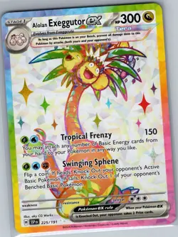 Alolan Exeggutor ex - 225/191 SV08: Surging Sparks - Pokemon Card - NM - Image 1