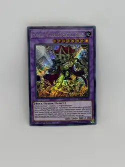 Yugioh Card Fossil Warrior Skull King BLAR-EN006 SECRET RARE 1st Ed. - NM - Image 1