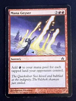 1x Mana Geyser (75) Fifth Dawn MP MTG Magic the Gatehring x1 MKE - Image 1