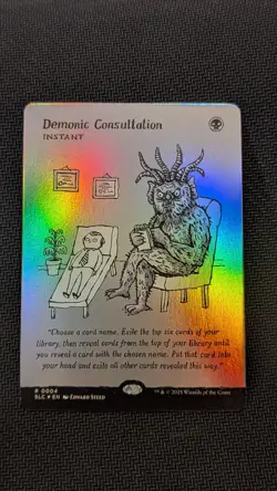 Demonic Consultation - Secret Lair Countdown Kit - Foil - 0004 + BONUS! - Image 1