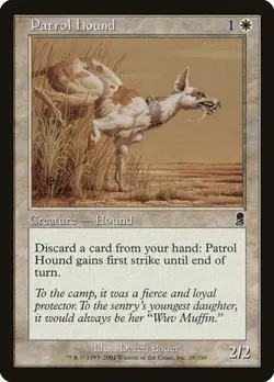 PATROL HOUND X 4 E/X+ ODYSSEY MAGIC THE GATHERING - Image 1