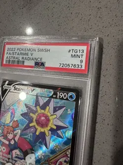 2022 POKEMON SWORD & SHIELD ASTRAL RADIANCE #TG13 FULL ART/STARMIE V PSA 9 - Image 2