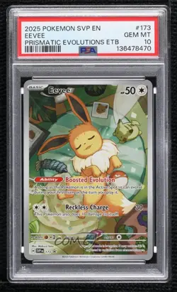 Eevee Pokemon Scarlet & Violet Black Star Promo PSA 10 GEM MT - Image 1