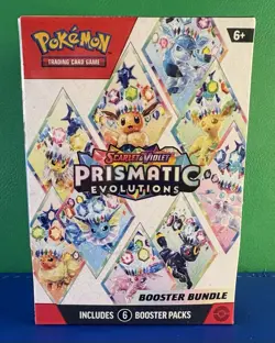 Pokemon TCG Prismatic Evolutions Booster Bundle - 6 Packs - SEALED - Image 1