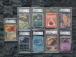 Pokemon Lot of 10 Graded Japanese Cards Groudon Umbreon Zamazenta Gengar SVB JP - Image 1