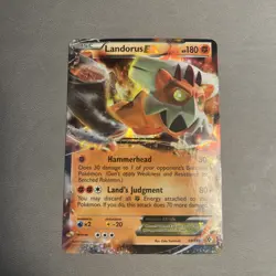 Landorus EX - 89/149 - Pokemon Boundaries Crossed Black White Ultra Rare Card MP - Image 1