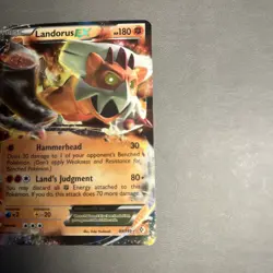 Landorus EX - 89/149 - Pokemon Boundaries Crossed Black White Ultra Rare Card MP - Image 2