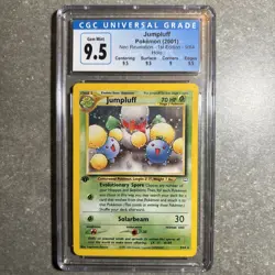 Pokemon Neo Revelation 1st Edition 2001 #9 JumpLuff-Holo CGC 9.5 Gem Mint PSA - Image 1