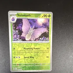 Pokemon Venomoth 049/165 Sv: Scarlet & Violet 151 Reverse Holo Uncommon 90HP - Image 1