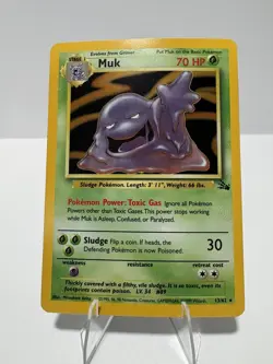 Pokemon TCG - Muk - 13/62 - Holo Unlimited - Fossil Unlimited - Image 1