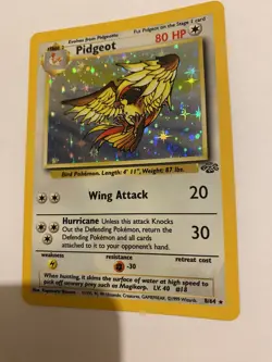 Pokemon TCG Pidgeot Jungle 8/64 Holo Unlimited Holo Rare - Image 1