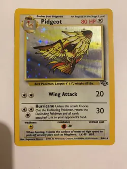 Pokemon TCG Pidgeot Jungle 8/64 Holo Unlimited Holo Rare - Image 2