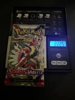 VERY HEAVY 22.25g Scarlet And Violet Base Pokemon TCG Booster Pack - Image 1