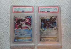 Pokemon / Palkia G Lv.X + Dialga G Lv.X Pair / Platinum / Ultra Rare / PSA 6 Set - Image 1