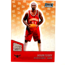 Jason Terry 1999-00 Stadium Club Chrome Clear Shots #8 NBA Atlanta Hawks - Image 1