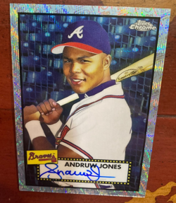 2021 Topps Chrome Platinum Andruw Jones Certified Auto Autograph On Card #d 6/70 - Image 1