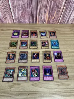 Yugioh Vintage Lot Of 20 Yu-Gi-Oh! Cards - Image 1