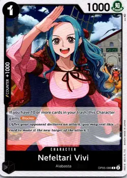 Nefeltari Vivi OP05-086 Awakening of the New Era One Piece - English NM R Foil - Image 1