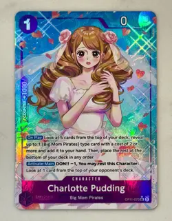 One Piece Charlotte Pudding OP11-070 Alt Art A Fist Of Divine Speed NM/Mint - Image 1