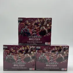 Lot of (3) One Piece OP-11 A Fist of Divine Speed Booster Boxes Sealed - Image 1