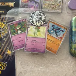 HUGE Pokemon TCG Accessories Lot Promo Card Coins Dice Stickers Tins - Image 3