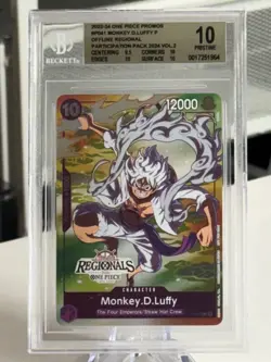 One Piece Monkey.D.Luffy Offline Regional Promo P-41 Gear 5 BGS 10 Pristine - Image 1