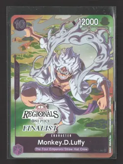 One Piece TCG Regional Finalist Offline Promo Monkey D Luffy P-041 - Image 1