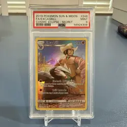 PSA 9 MINT Excadrill Cosmic Eclipse Full Art Secret Rare Pokemon Card 246/236 - Image 1
